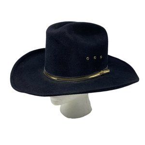 Pigalle Men’s Black Felt Cowboy Western Mexico Hat US Size 7 1/8 Mexico 57